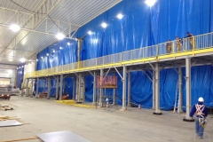 Mezanino e Plataformas - Início das Montagens - TURN KEY (KRONES)