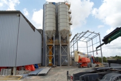 Silos, Moegas, Sistema de despoeiramento, Transportadores e Estruturas Metálicas